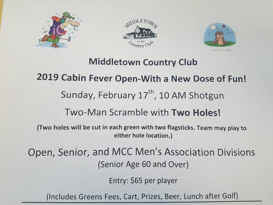 Cabin Fever Open 2019 Middletown Country Club